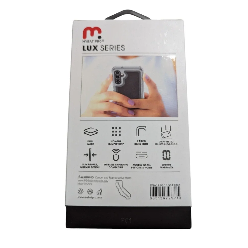 G5. Mybat Pro Lux Series Case Samsung Galaxy A14 5G Clear